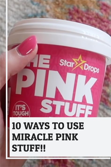 The Pink Stuff Uses, Clean Bathroom Hacks, How To Clean Carpets By Hand, Cleaning Hacks Videos, Spring Bathroom Decor Ideas, Pink Cleaning, Wall Cleaning Hacks, The Pink Stuff, The Pink Stuff Cleaner Shower Doors