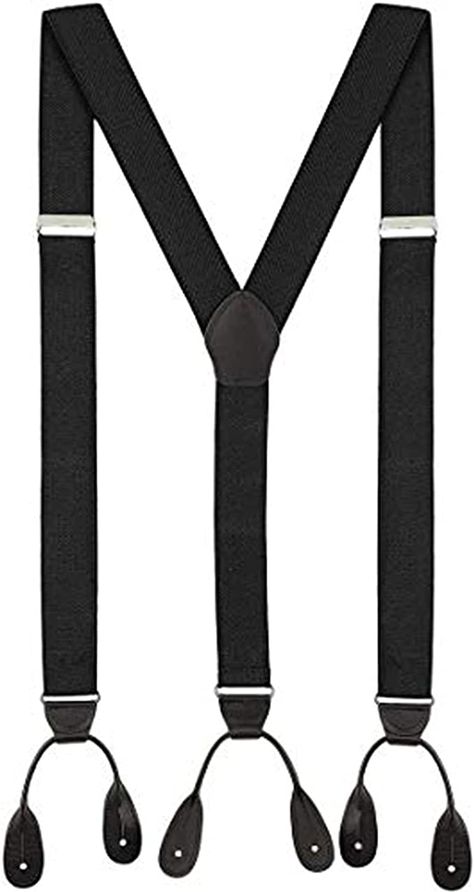 Luther Pike Seattle Suspenders for Men - 1.25" Y-Back Men's Suspenders, Black at Amazon Men’s Clothing store Tuxedo Suspenders, Pants For Man, Button Suspenders, Men's Suspenders, Suspenders For Men, Black Suspenders, Suspenders Men, Leather Suspenders, Suspender Pants