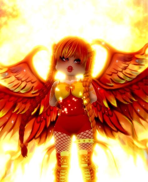 Fire Fairy Royale High, Fairy Royale High, Fire Fairy, Aesthetic Roblox Royale High Outfits, Royale High, Made By Me, Anime, Art