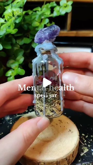 Spells For Mental Health, Hex Spell Jar, Healing Spells For Others Health, Spell Jar Ideas, Health Spell Jar, Spell Jars Witchcraft, Health Spell, Spell Jars, Magic Herbs