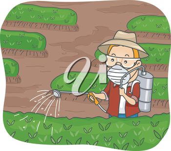 Illustration Featuring a Man Spraying Pesticide on His Plants Plant Cartoon, Independence Day Wishes, Diy Pest Control, Plant Illustration, Pesticides, Pest Control, Farm Animals, Agriculture, Royalty Free Images