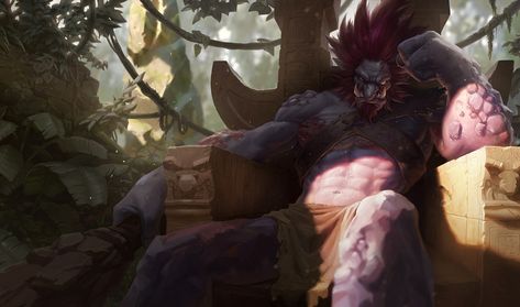 Trundle, the Troll King - League of Legends Body Lighting, League Of Legends Champions, League Of Legends Art, Battle Arena, Concept Art World, Splash Art, Riot Games, Character Reference, Fantasy Character