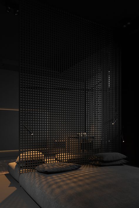 ii1h on Behance Dark Interior Design, Black Bedroom Design, Black Interior Design, Dark House, Dark Interiors, Aesthetic Rooms, Home Building Design, Decoration Inspiration, Dream House Interior