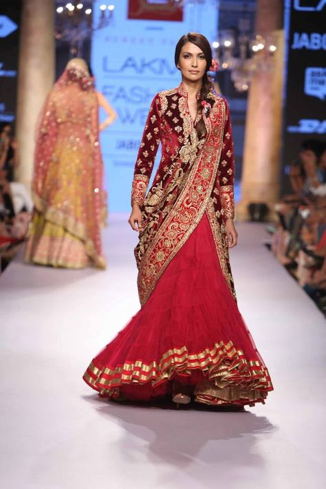 Powerhouse fashion designer Suneet Varma Lengha For Wedding, Designer Lengha, Wedding Lengha, Ghaghra Choli, Couture 2015, Saree Draping Styles, Bride Magazine, Spring Couture, Saree Trends