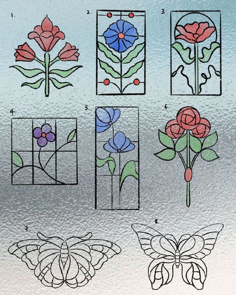 Stained glass tattoo flash sheet! Really looking forward to incorporating more colours, can be done without colours/ colour customisation available as well✨ Stained Glass Window Tattoos, Stained Glass Tattoo Design, Stained Glass Tattoo Ideas, Stain Glass Tattoo, Stained Glass Window Tattoo, Ireland Tattoo, Stained Glass Tattoo, Glass Tattoo, Flash Sheet