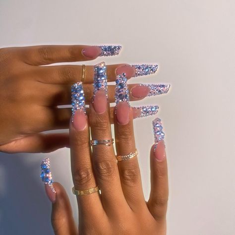 Blessed To See Another Year, Tina Snow, Fake Nails Designs, Diy Acrylic Nails, Glamorous Nails, Long Acrylic Nails Coffin, Megan Thee Stallion, Long Square Acrylic Nails, Bling Acrylic Nails