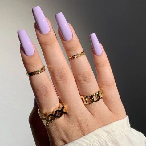 Nail Ideas Aesthetic, Nail Inspo Acrylic, Purple Acrylic Nails, Lilac Nails, Purple Set, Lavender Nails, Acrylic Nail Ideas, Cute Acrylic Nail Designs, Long Acrylic Nails Coffin