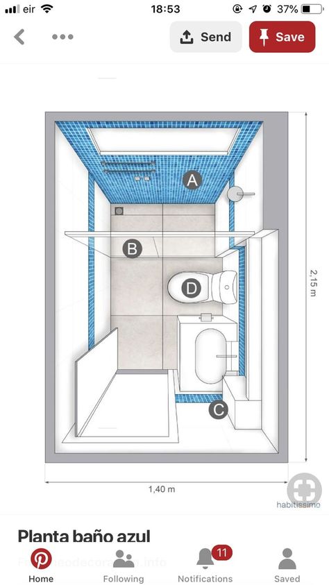 Square Bathroom Layout, Small Narrow Bathroom, Small Bathroom Floor Plans, Small Bathroom Plans, Ideas For Bathrooms, Bathroom Layout Ideas, Bathroom Layout Plans, Small Shower Room, Toilet And Bathroom Design