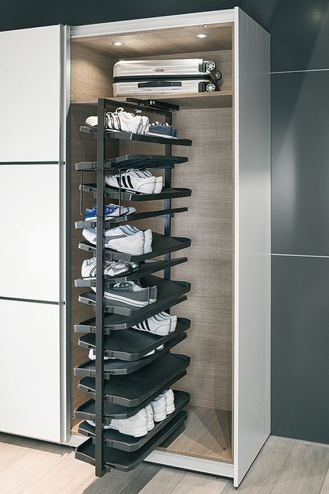 Shoe Rack Pull Out, Shoe Storage Design, Best Shoe Rack, Stackable Shoe Rack, Diy Shoe Rack, Shoe Rack With Shelf, Shoe Shelves, Shoe Wardrobe, Tall Cabinet