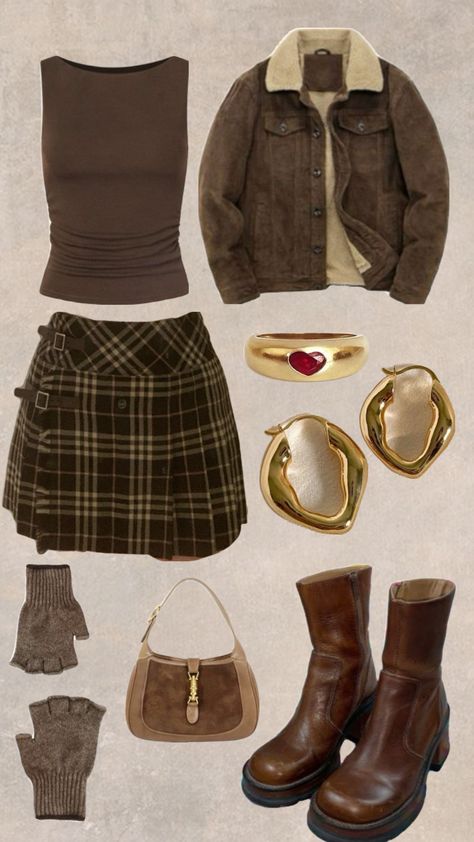 #fall #falloutfit #backtoschool #darkacademia #lightacademia #rorygilmore #coolgirl #uptowngirl #autumn #autumncore 2000s Fashion Fall, 2000s Autumn, Alt Outfits, Digital Closet, Outfit Collage, Uptown Girl, Causal Outfits, Autumn Outfits, Fashion Fall