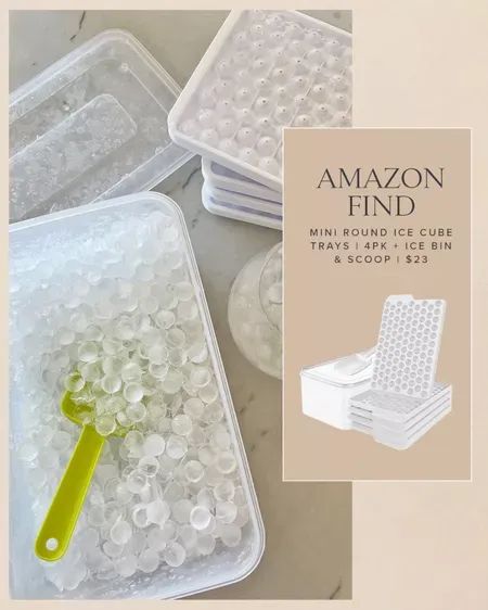 AMAZON \ mini ice cube trays perfect for the home bar and amazing cocktail drinks you're severing this holiday season. Amazon home kitchen find for the win! | SBK Living Fun Ice Cube Trays, Ice Cube Trays Shapes, Ice Bin, Round Ice Cubes, Mini Ice Cube Tray, Ice Cube Tray Silicone, Round Ice, Bar Cart Styling, Entertaining Decor