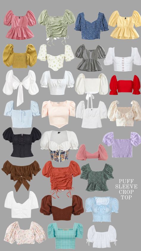 puff sleeves 🫶🏻 How To Style Puff Sleeve Top, Puff Sleeve Outfit Ideas, Puff Top Outfit Ideas, Puff Top Outfit, New Tops Designs Western, Modest Everyday Outfits, Puff Sleeves Outfit, Puff Sleeve Top Outfit, Different Types Of Tops