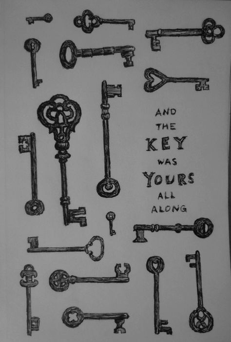 New pen doodle. I love skeleton keys, they're very interesting subjects to draw. All different. Freehand, based on photographs. Easy Key Drawing, Skeleton Key Drawing, Locks Drawing, Key Doodle, Skeleton Key Art, Key Sketch, Key Drawing, Lock Drawing, Love Skeleton