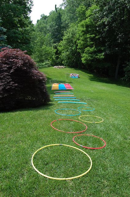 Kid approved obstacle course - hula hoops, pool noodles, slip and slide, PVC arch with plastic chains, jump into pool Pvc Arch, Picnic Games, Hula Hoops, Outdoor Activities For Kids, Pool Noodles, Backyard Games, Games For Teens, Camping Games, Slip And Slide