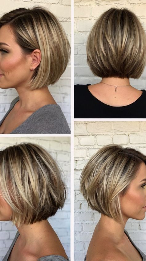 🌸 Transformative Fine Hair Bangs Short Bob Hairstyles | High-end Elegance 🎭 Best Haircuts For Women With Thinning Hair, Side Sweep Bangs Short Hair, Bob Haircut For Fine Hair Short, Short Blonde Bob Hairstyles Fine Hair, A Frame Haircut Short, Straight Bob Haircuts For Women, Stacked Bob Hairstyles For Fine Hair, Women S Haircut Short, Bob Styles For Fine Hair