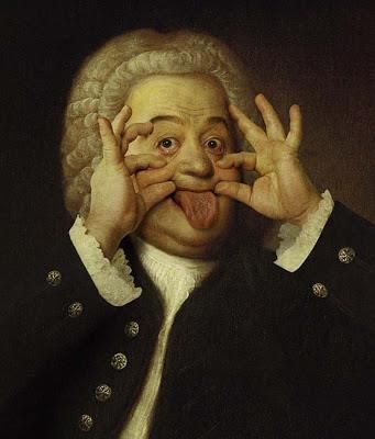 Johann Sebastian Bach was a very silly man. Strange Music, Music Jokes, Art Parody, Sebastian Bach, Music Humor, Music History, Arte Fantasy, Music Memes, Art Memes