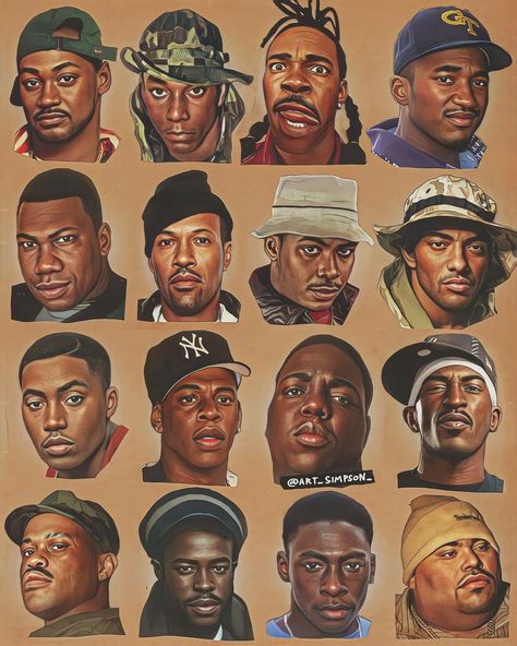 Cid 🇸🇷🇳🇱 on Instagram: “90s Hip-hop, East Coast edition. I should probably say New York + @blackthought edition. Pick 5... . sidenote, I've decided on including…” West Coast Rappers, Black American Culture, Tupac Art, History Of Hip Hop, Estilo Cholo, Hip Hop Classics, Hip Hop Artwork, Rapper Art, Music Drawings