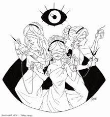 Fate Sisters Greek Mythology, Three Fates Drawing, The Three Fates Greek Mythology, The Fates Drawing, The Fates Tattoo Greek, Three Fates Greek Mythology, Fates Tattoo Greek Mythology, Three Fates Tattoo Greek Mythology, The Fates Mythology