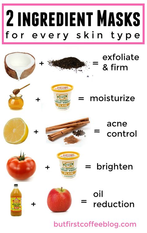 About a year ago I shared this post, which was 5 DIY Face Masks for Every Skin Type.  It quickly became a very popular post and has been pinned and re-pinned thousands and thousands of times and has well over 50x more page views than a typical post here on But First, Coffee.  That kind … Homemade Face Mask, Mask For Oily Skin, Mask For Dry Skin, Diy Hair Masks, At Home Face Mask, Skin Care Face Mask, Diy Facial, Baking Soda Shampoo, Easy Face Masks