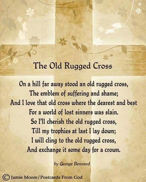 The Old Rugged Cross At The Cross Lyrics, Amazing Grace Song, One Life Quotes, Said Quotes, The Old Rugged Cross, Hymns Of Praise, Hymns Lyrics, Rugged Cross, Great Song Lyrics