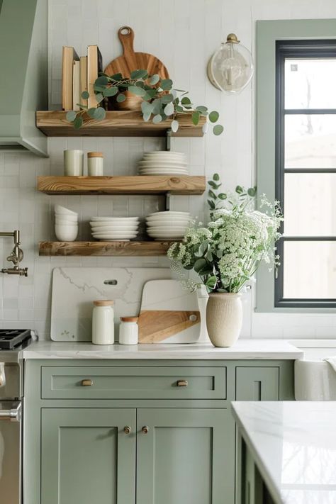 50+ Serene Kitchens with Sage Green Cabinets