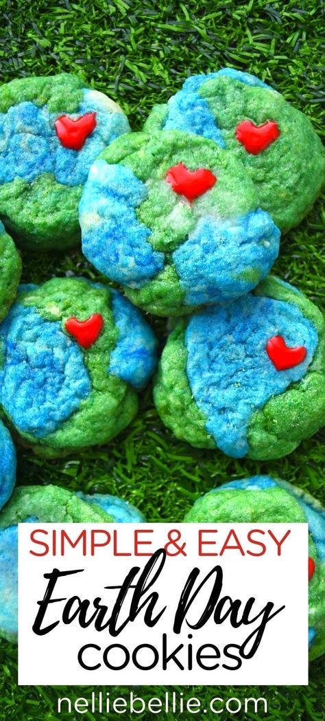 easy Earth Day Cookies Earth Day Cookies, Homemade Sugar Cookie Dough, Recipes For Kids To Make, Cookie Recipes For Kids, Sugar Cookie Recipe Easy, Earth Day Crafts, Sugar Cookie Recipe, Earth Day Activities, Easy Sugar Cookies