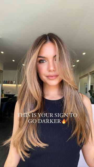 Long Layered Hair Balayage, Hazelnut Blonde Hair Color, Bixie Colour, Blonde Hair Dark Roots, Mid Hair, Dark Blonde Hair Color, Honey Brown Hair, Bronde Hair, Brunette Hair With Highlights