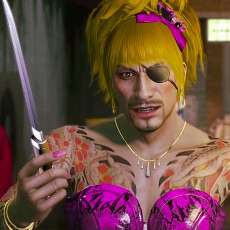 Goro Majima Goro Majima, Idol Outfit, Paid Off, So Much Love, Cinderella, Pink, Blue