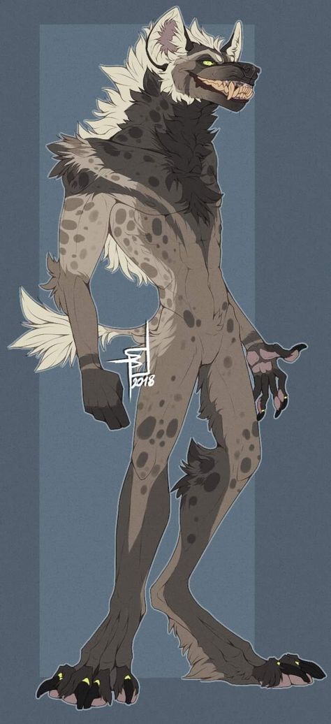 Hyena Art, Hyena Man, Anthro Animals, Canine Art, Anthro Art, Hyena, Oc Ideas, Creature Design, Art Reference Photos