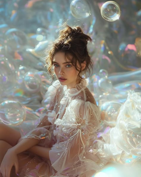 🐚 Bubble Magic Art, Ethereal Look, Mystical Photoshoot, Magic Photoshoot, 15 Photoshoot, Magical Photoshoot, Fairy Photos, Album Photoshoot, Fairy Photography