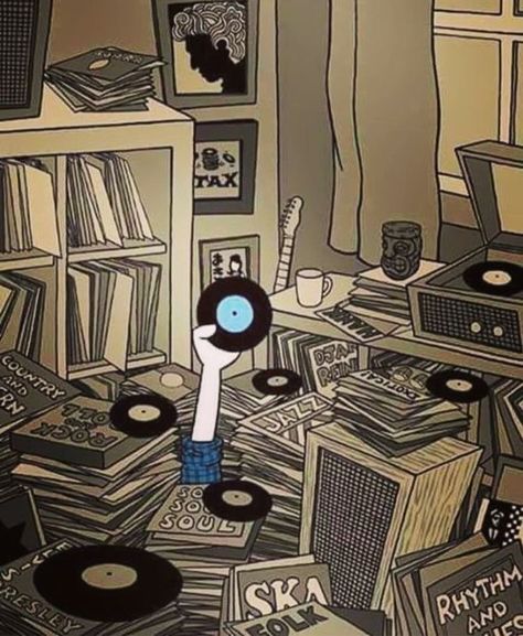 Pete Mckee, Dj Art, Hi-fi, Music Images, Rock Punk, Record Players, Vinyl Music, Arte Sketchbook, Record Store