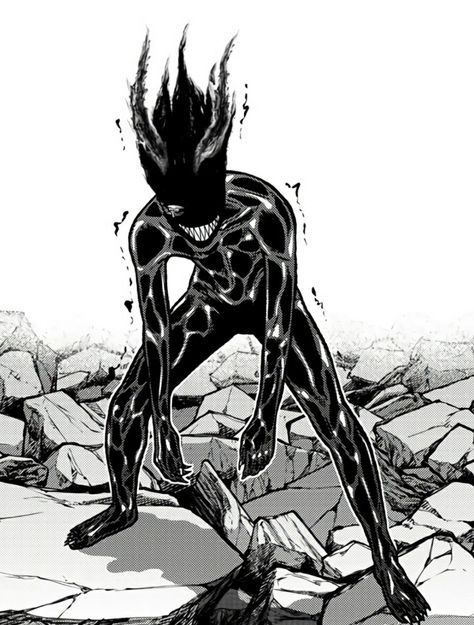 Demon Pose Reference, Rage Pose, Demon Transformation, Black And White Monster, Terror Art, Poses Manga, Tougen Anki, Image Spiderman, Anime Monsters