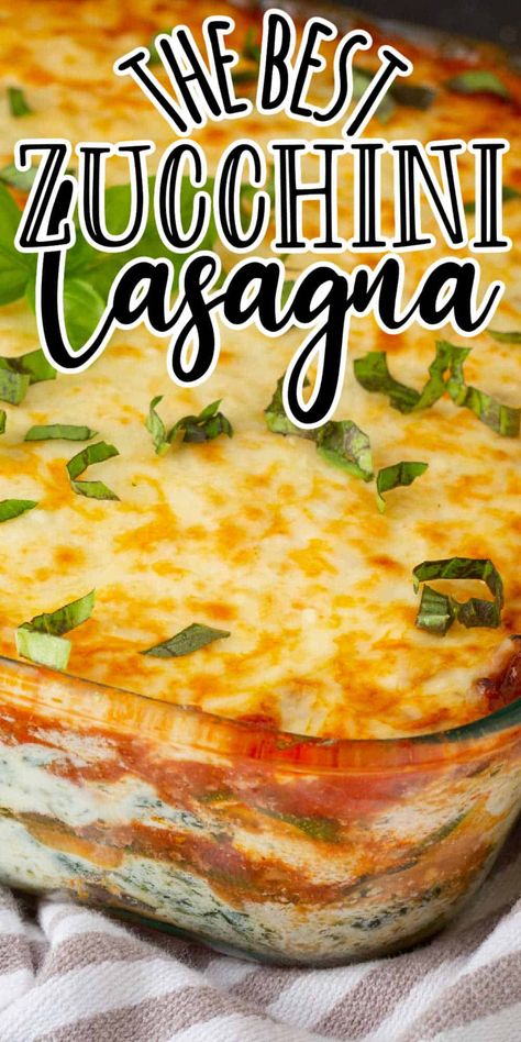 This zucchini lasagna recipe is the perfect low carb recipe. Layers of meat, cheese, spinach and zucchini noodles, makes it the perfect Zucchini Lasagna! Keto Spinach Lasagna Recipe, Keto Zucchini Lasagna With Cottage Cheese, Zucchini Noodle Lasagna Recipes, Zucchini And Noodles Recipe, Cottage Cheese Zucchini Lasagna, Keto Zucchini Recipes Low Carb, Keto Lasagna Zucchini, Sliced Zucchini Recipes, Zucchini Lasagna Recipe Easy