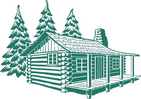 Shack, Cabin, Wood, Forest, Hut, Trees, Porch Cabin Clipart, Camp Cabin, Clip Art Library, Cabin Art, Wood Images, Wood Burning Crafts, Wood Burning Patterns, Up House, House Drawing