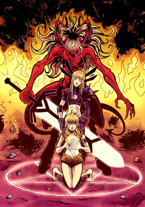 Magik Marvel Fanart, Illyana Rasputin Comic, Magic Marvel, Magik Marvel, Illyana Rasputin, The New Mutants, Comic Characters, Arte Dc Comics, Spider Gwen