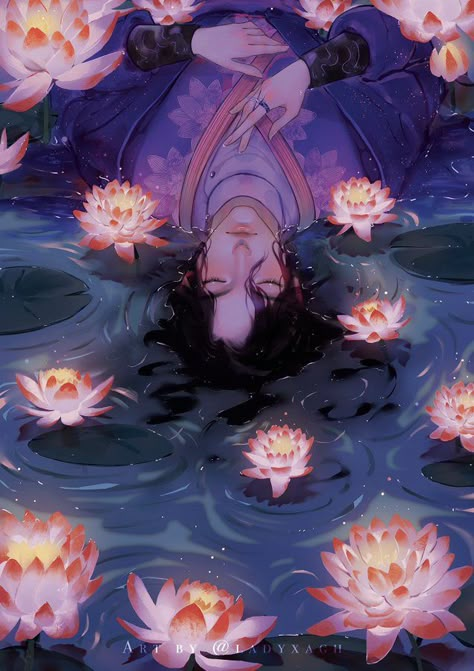 Jiang Cheng, Lotus Pond, Sketches Simple, Heaven's Official Blessing, Slayer Anime, Chinese Art, Pretty Art, Digital Illustration, Aesthetic Wallpapers