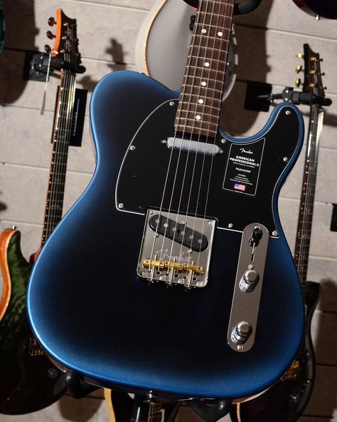 3,463 Likes, 33 Comments - @briansguitars on Instagram: “That Dark Night finish from @fender 😳 Tons of American Professional II guitars in stock at Brian’s…” Electric Guitar Design, Guitar Obsession, Cool Electric Guitars, Garage Band, Guitar Design, Music Guitar, String Instruments, Cool Guitar, Dark Night