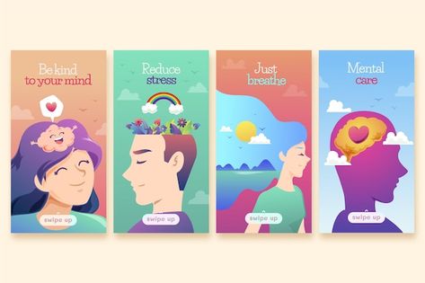 Hud Animation, Health Infographic, Psychology Posters, Instagram Stories Template, Health Poster, Mental Health Posters, Facebook Post Template, Health Video, Brochure Layout