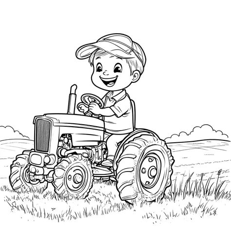 Quilt Sayings, Tractor Coloring Pages, Animal Clock, Play A Game, Colouring Pages, Coloring Sheets, Kids Christmas, Coloring Page, Vector Images