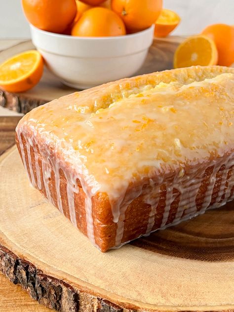 The Best Orange Loaf Cake Orange Juice Bread, Orange Loaf Recipe, Christmas Loaf, Orange Cakes, Orange Bread Recipe, Orange Loaf, Orange Loaf Cake, Hot Buns, Sallys Baking