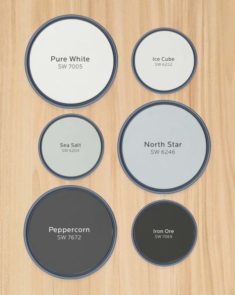 Wood Floor Color Palettes by Sherwin-Williams - Charleston Home + Design Magazine, Home Professionals, Charleston SC Cornwall Slate, Evergreen Fog, Wood Floor Colors, Greek Villa, Rich Character, New Paint Colors, Home Design Magazines, Grey Palette, House Color Palettes