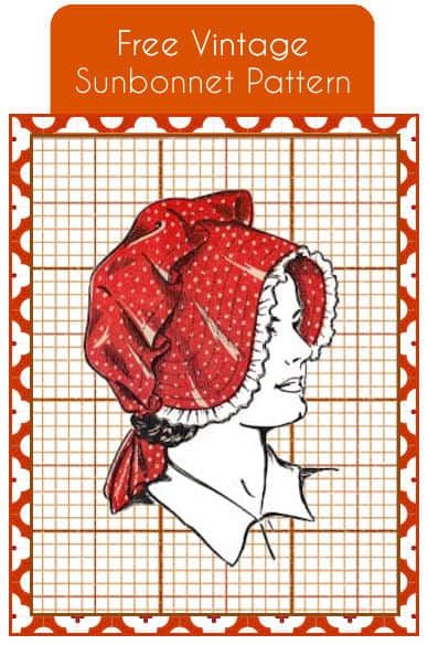 Vintage Bonnet Pattern, Prairie Bonnet Pattern Free, Pioneer Bonnet Pattern, Pioneer Apron Pattern, Sun Bonnet Pattern, Bonnet Pattern Free, Pioneer Bonnet, Historical Sewing, Bucket Hat Pattern