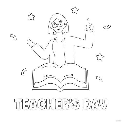 Happy Teacher's Day Drawing, Teachers Day Easy Drawing, 7 March Teachers Day Drawing, Teacher Day Drawings Ideas Easy, Teachers Day Drawing Ideas For Students, Teachers Day Art Drawing, Teachers Day Drawings Student, Teachers Day Drawing For Kids, Drawing For Teachers Day