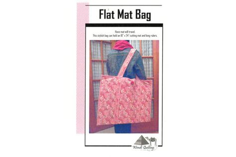 Flat Mat Bag Tote Quilt Pattern by Wendt by NaturalComfortsShop, $8.00 Gym Bag Diy, Quilters Bag, Quilting Blogs, Quilting Board, Quilt Magazine, Mat Bag, Quilting Rulers, Quilts Ideas, Book Quilt