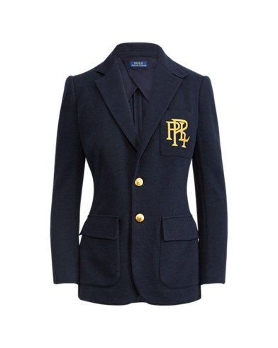 Women Business Attire, Ralph Laurent, Ralph Lauren Knit, Business Attire Women, Ralph Lauren Blazer, Preppy Look, Ralph Lauren Women, School Uniforms, Cotton Blazer