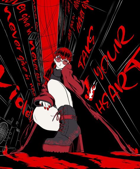 Persona 5 Ann, Persona Five, Persona 5 Anime, Pop Illustration, Persona 5 Joker, Shin Megami Tensei Persona, Black Cartoon Characters, Persona 4, 5 Anime