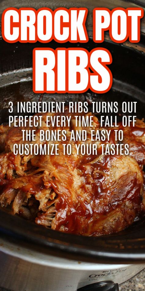 Easy Crockpot Ribs Simple, Crock Pot Ribs Easy, Crockpot Ribs Recipes Slow Cooker Easy, Ribs In The Crockpot Easy, Ribs In A Crockpot, Country Spare Ribs Crock Pot, Boneless Spare Ribs In The Crock Pot, Rib Tips Recipe Crockpot, Ribs And Sauerkraut Crockpot