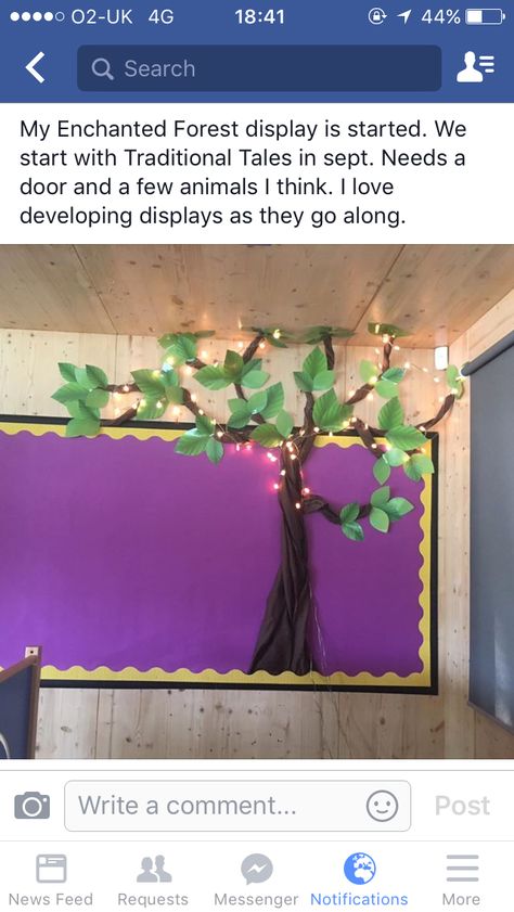 Year 6 Classroom, Nocturnal Animals Activities, Forest Theme Classroom, School Library Book Displays, Bulletin Board Tree, Forest Classroom, Enchanted Forest Theme, Teaching Classroom Management, Classroom Goals