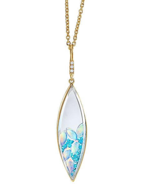 Moritz Glik Marquise Tourmaline Shaker Necklace - Ylang 23 Shaker Necklace, Special Occasion Jewelry, Paraiba Tourmaline, Jewelry Style, Elegant Necklaces, White Sapphire, Necklace Designs, Layered Necklaces, Long Necklace