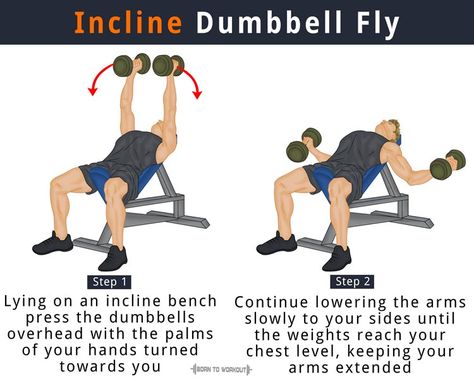 Dumbell Fly, Incline Bench Press, Push Day Workout, Tuesday Workout, Chest Workout At Home, Dumbbell Fly, Incline Bench, Dumbbell Press, Cable Machine